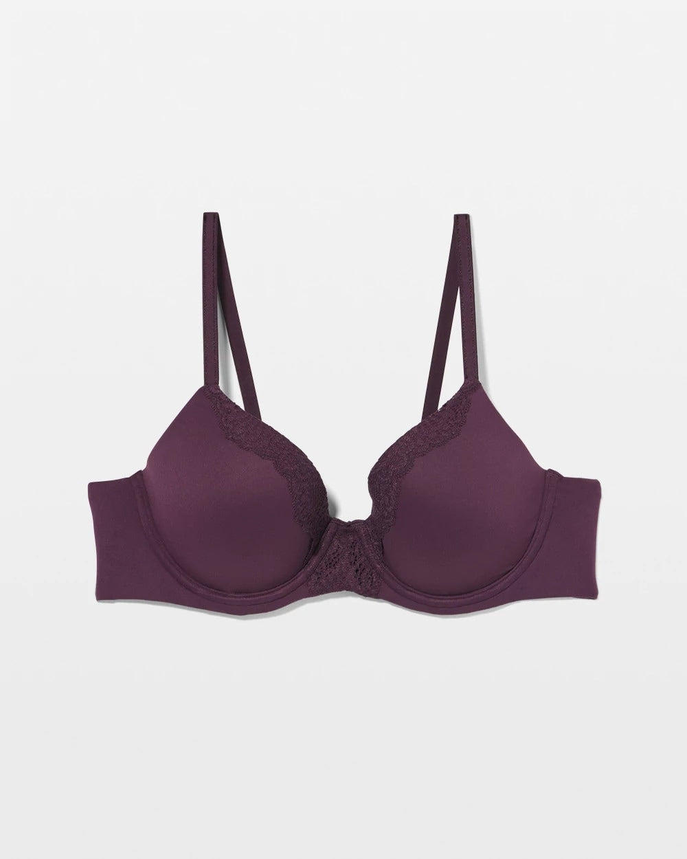 PLUM PERFECT - Embraceable Perfect Coverage Bra with Crochet Lace