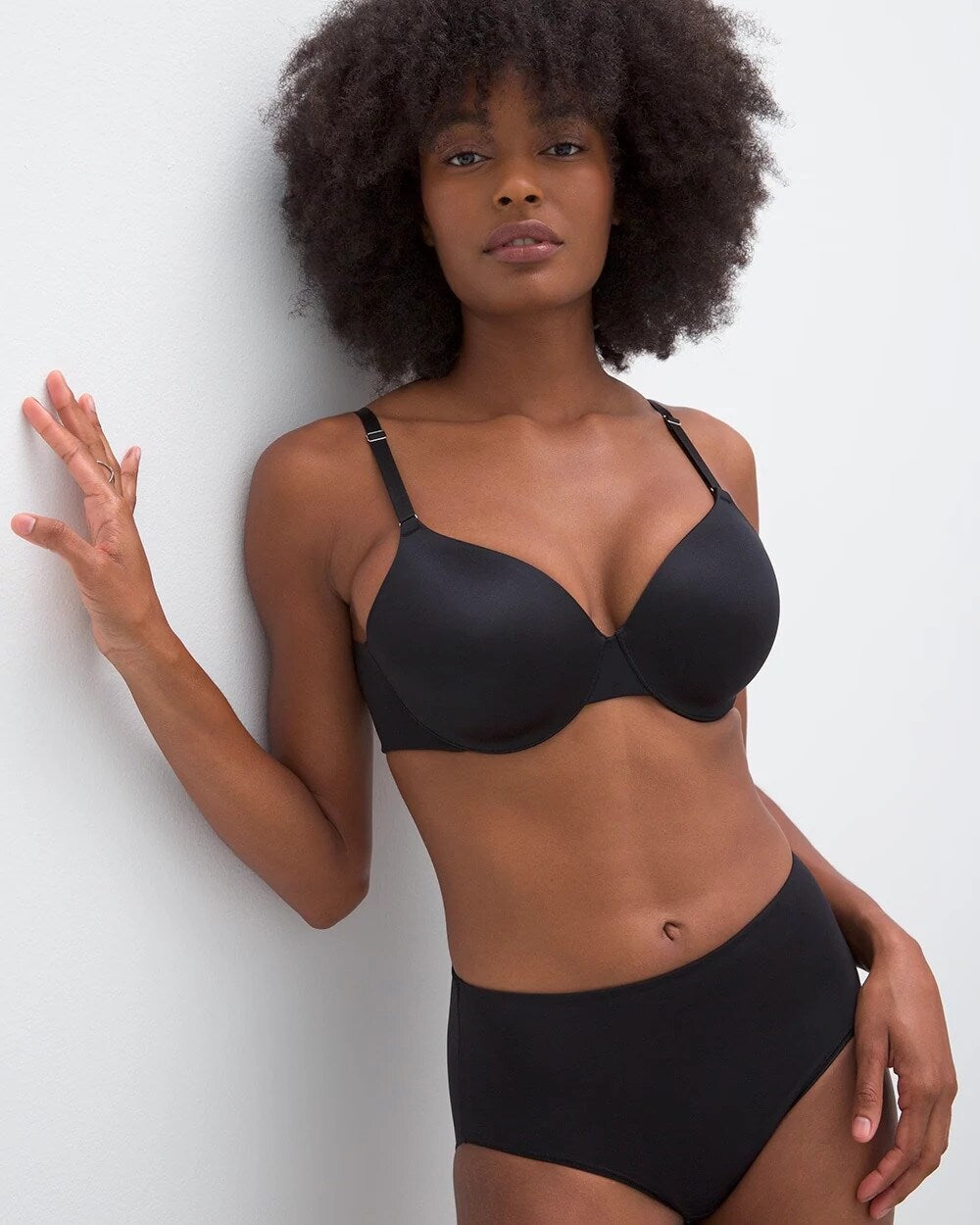 BLACK - Full Coverage Bra