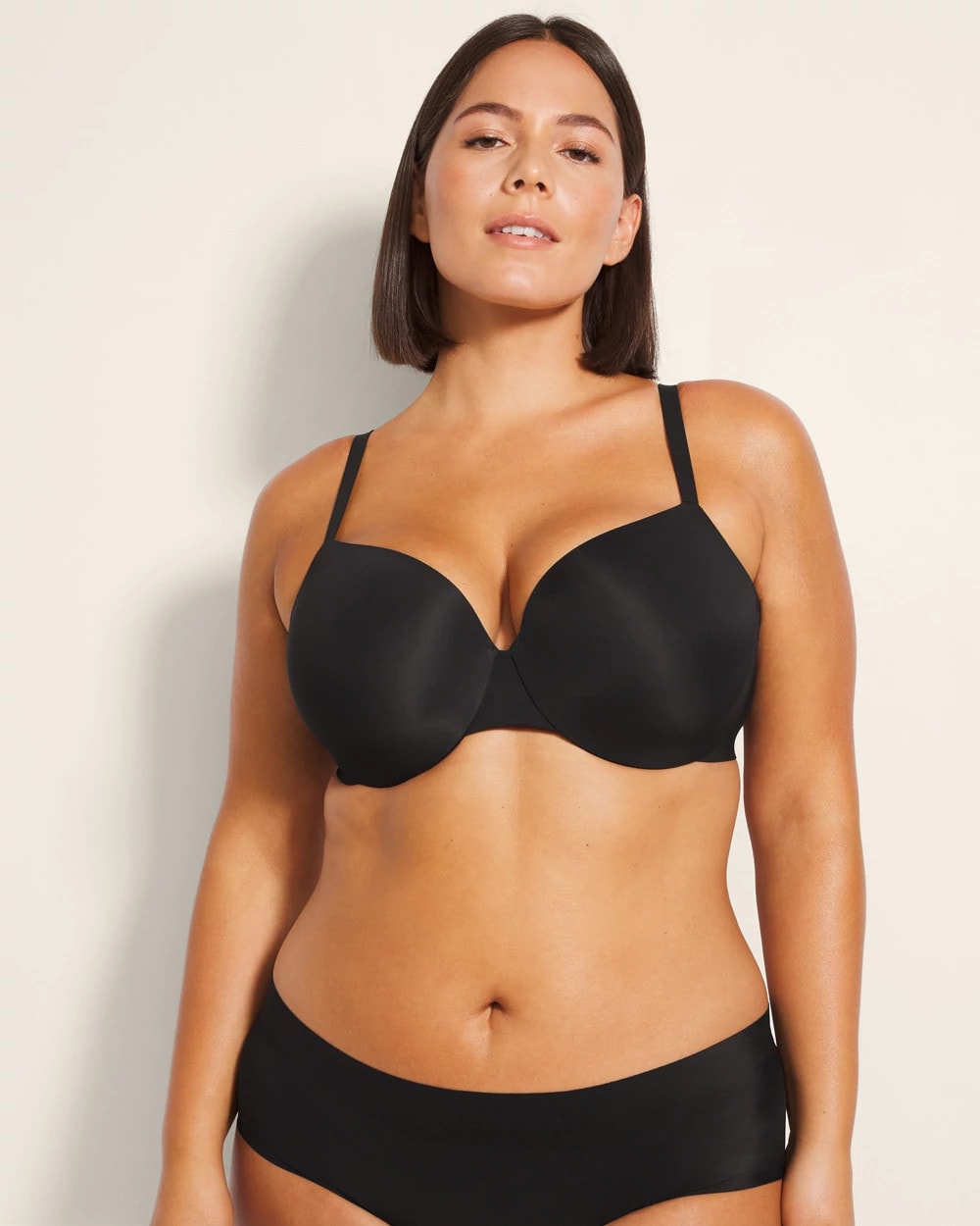 BLACK - Lightly Lined Perfect Coverage Bra