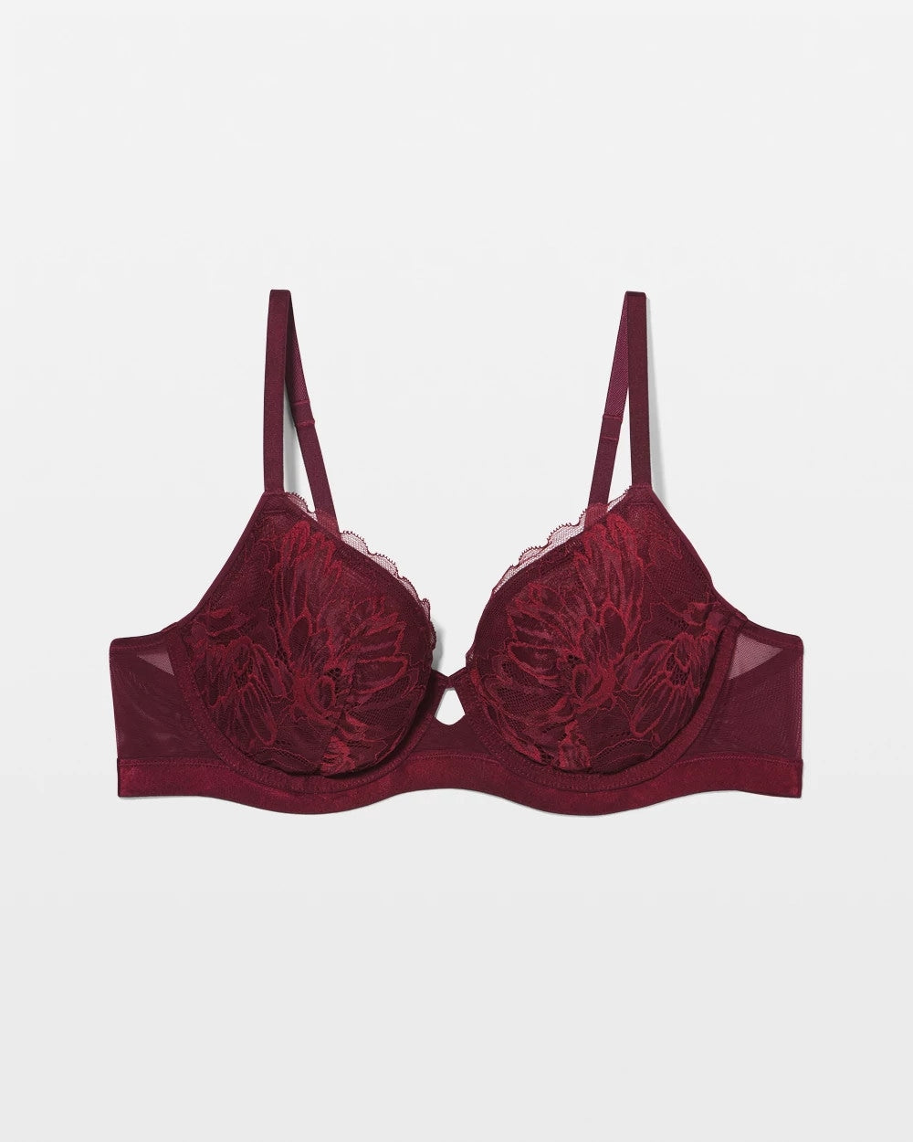 VELVET PLUM - Perfect Coverage Bra with Lace