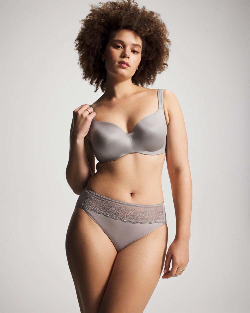 MINERAL GRAY - Balconette Bra