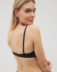 BLACK - Wireless Lace Push-Up Bra