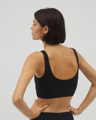 BLACK - Seamless Rib Bralette
