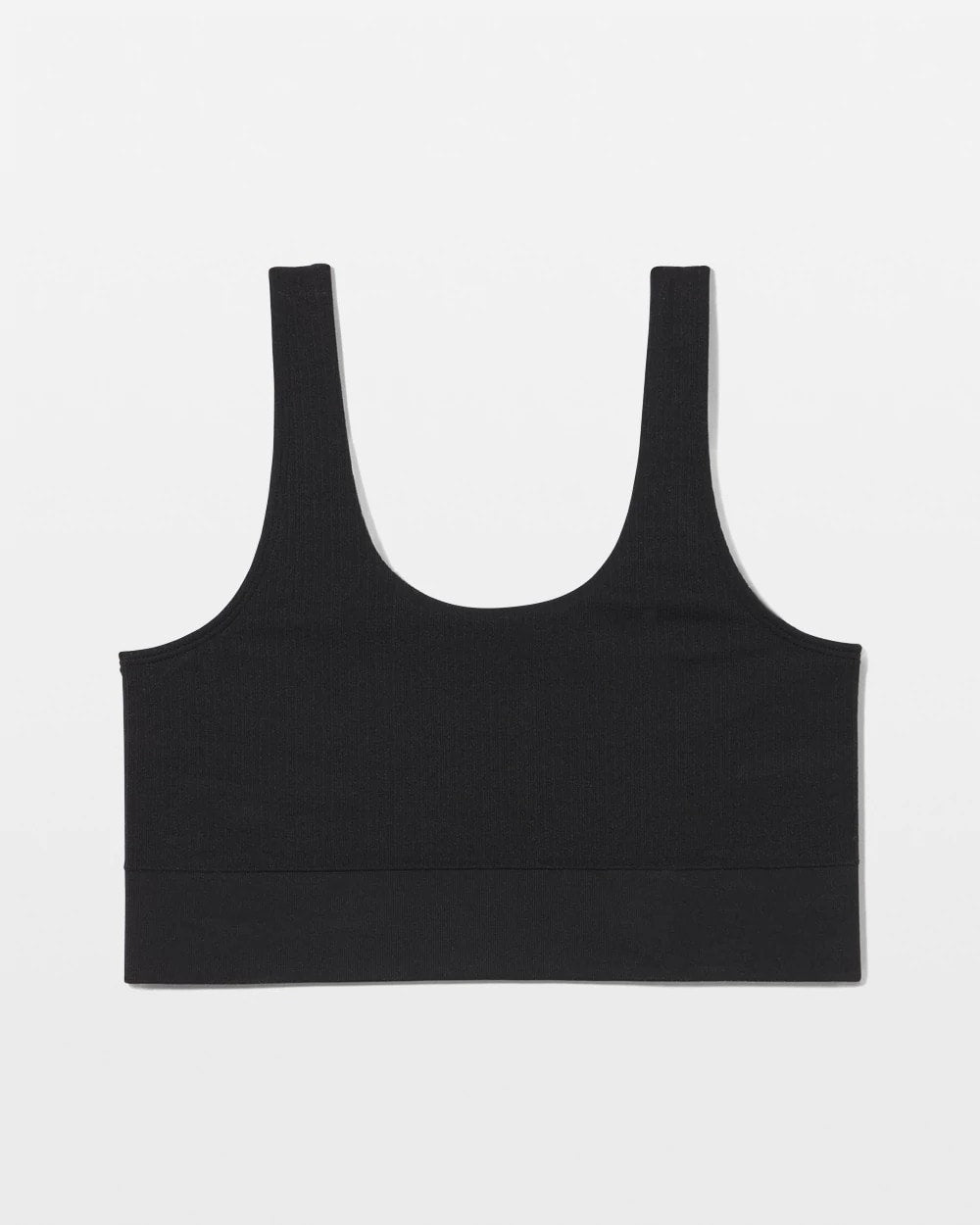 BLACK - Seamless Rib Bralette