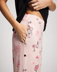 BE MINE PRETTY PINK - Short Sleeve + Pant Pajama Set