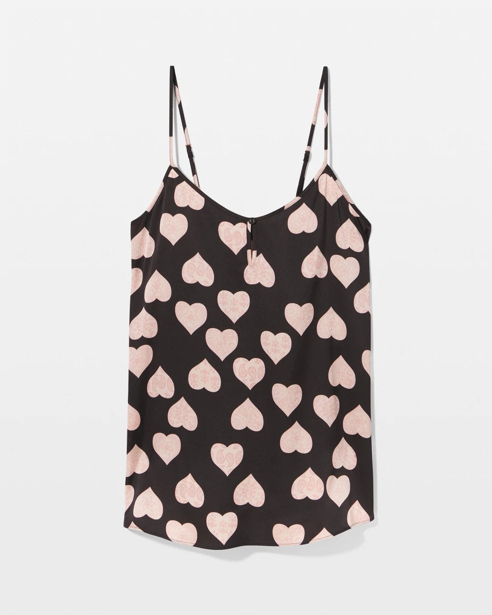 MANDALA HEARTS BLACK - Camisole