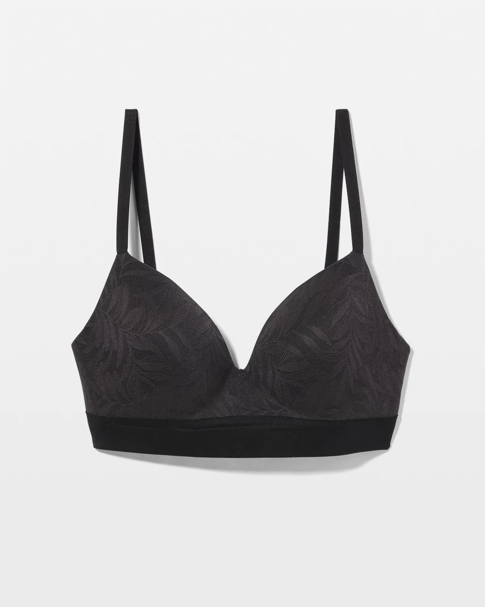 BLACK - Wireless Bra with Lace