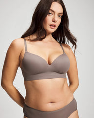 DARK TAUPE - Rib Wireless Bra