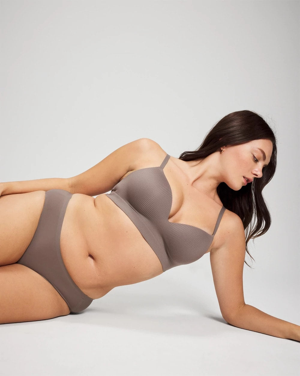 DARK TAUPE - Rib Wireless Bra