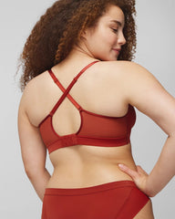 SIERRA REDWOOD - Convertible Bralette with Mesh Trim