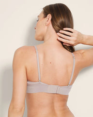 SILVER TAUPE - Shimmer Mesh Triangle Bralette