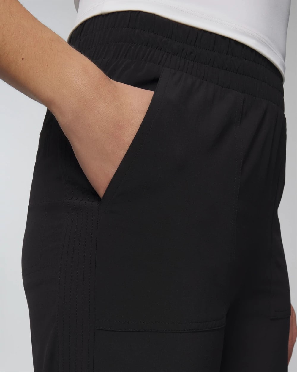 BLACK - Relaxed Wide-Leg Pants