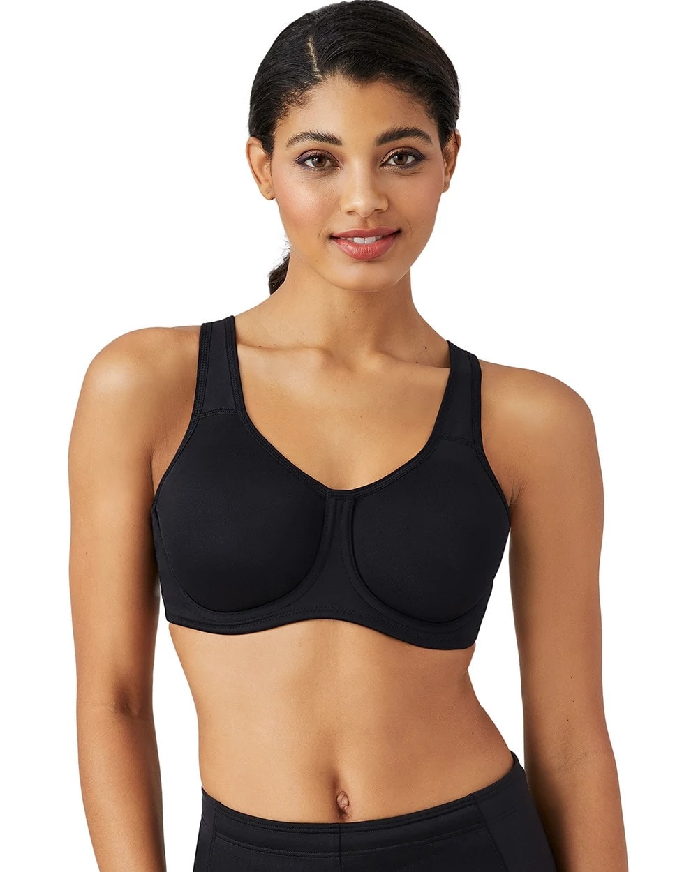 BLACK - Underwire High Impact Sports Bra