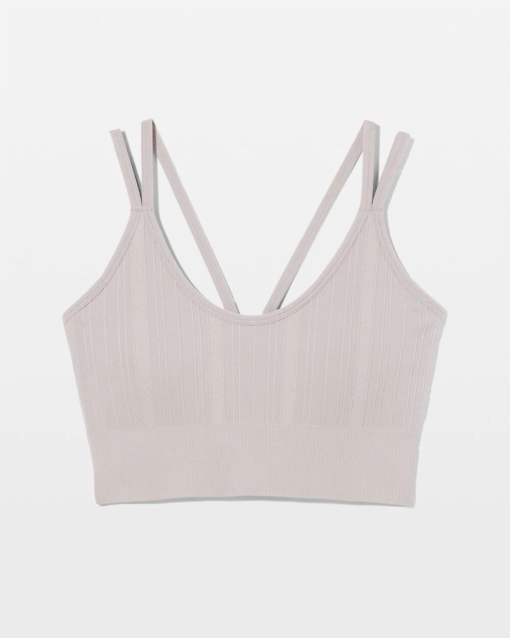 MINERAL GRAY - Seamless Bra With Strappy Back