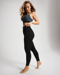 PETROL/BLACK - Racerback Yoga Bra