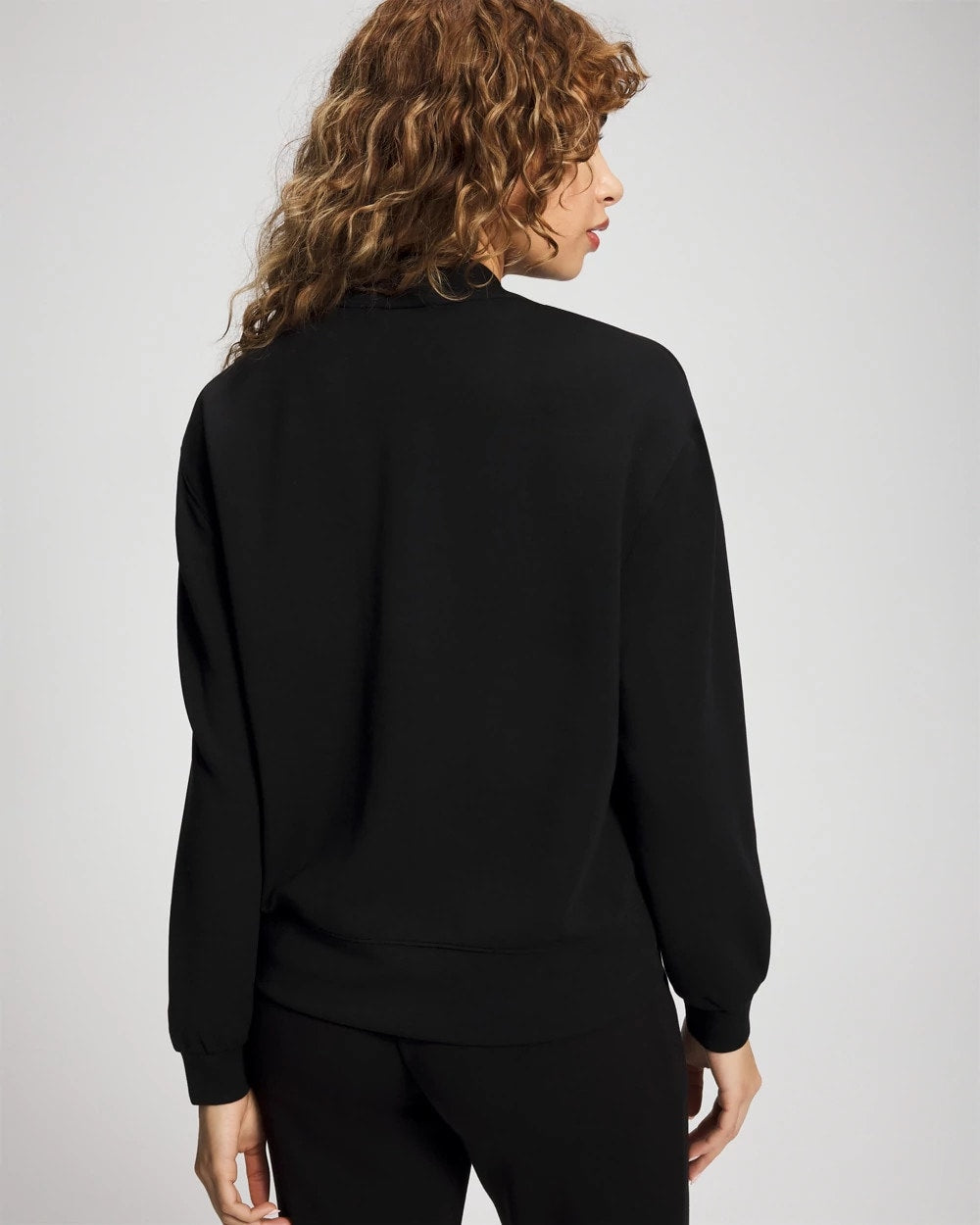 BLACK - Modern Modal Bomber Jacket
