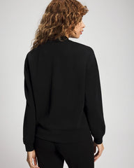 BLACK - Modern Modal Bomber Jacket
