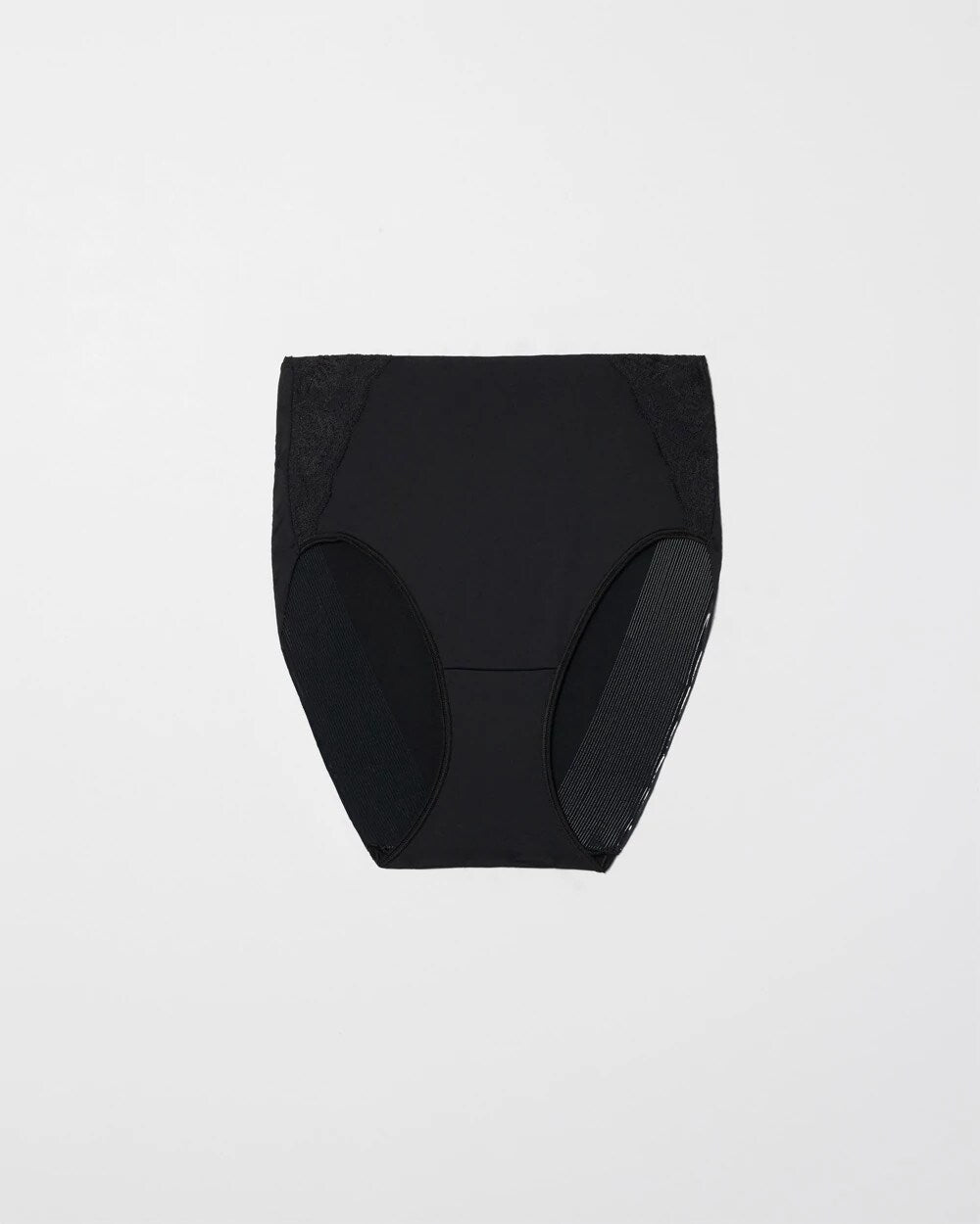 BLACK - Modern Brief Panty with Lace