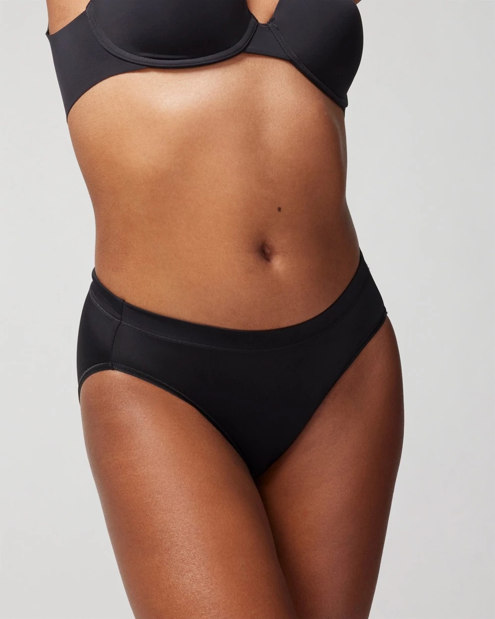 BLACK - High-Leg Brief Panty