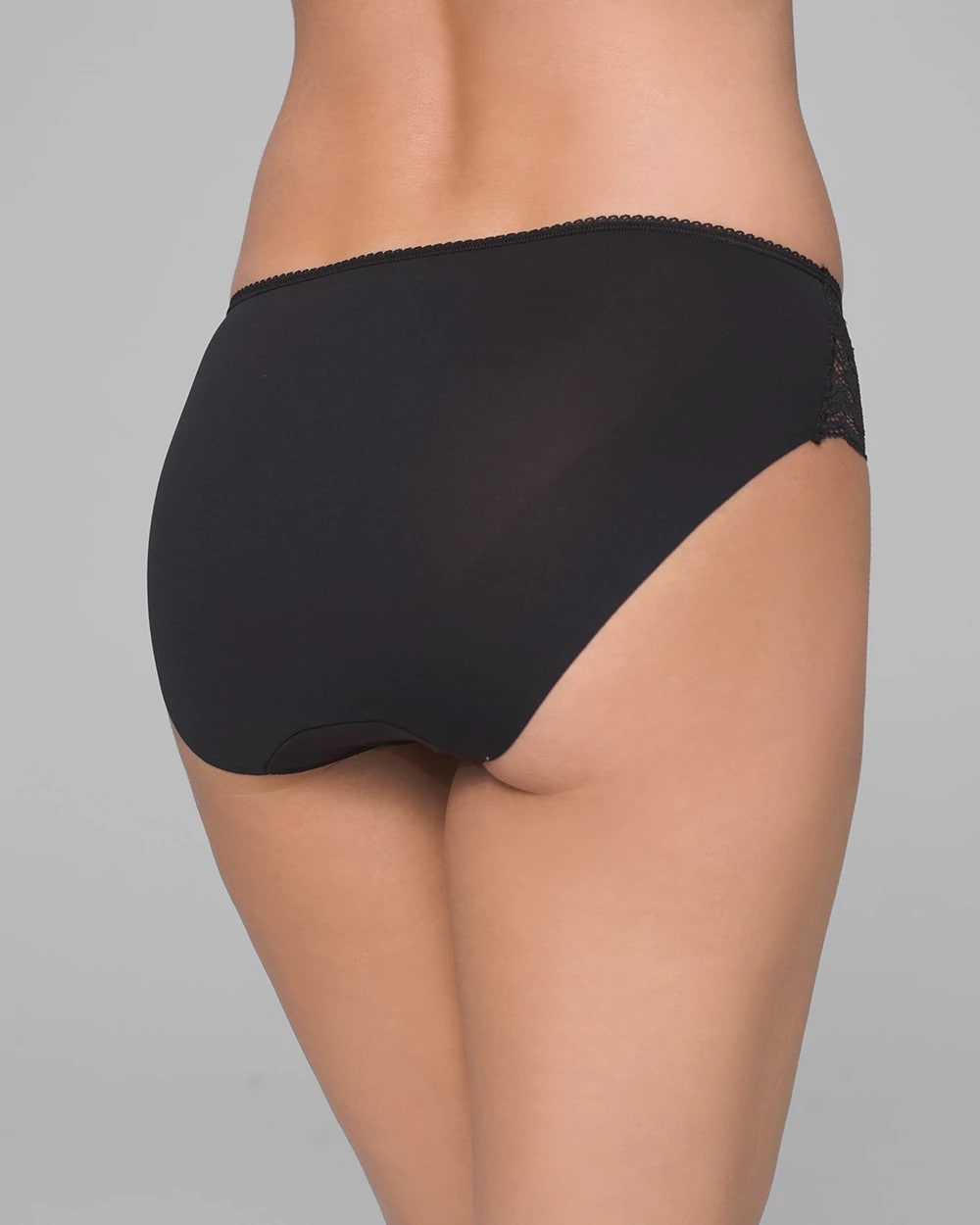 BLACK - Hipster Panty with Lace