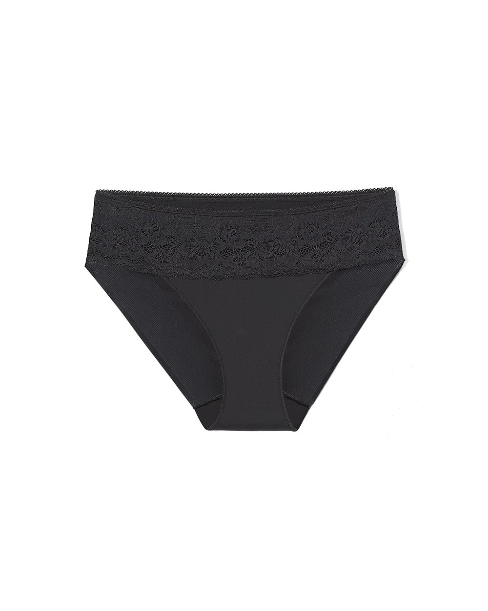 BLACK - Hipster Panty with Lace
