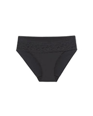 BLACK - Hipster Panty with Lace