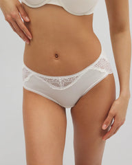 IVORY - Embraceable Hipster Panty Crochet Lace