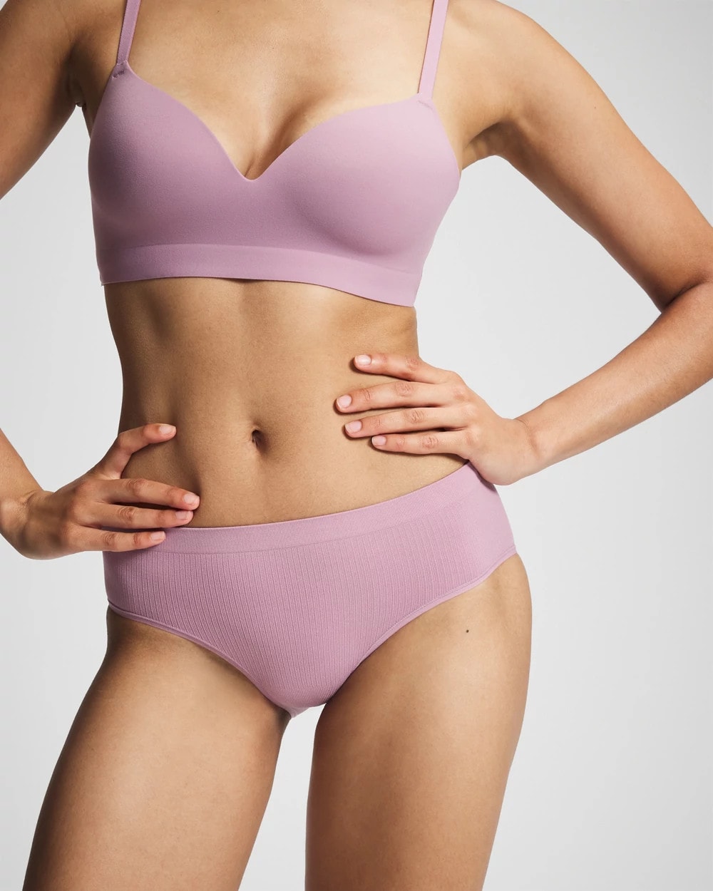 LILAC WINE - Seamless Rib Hipster Panty