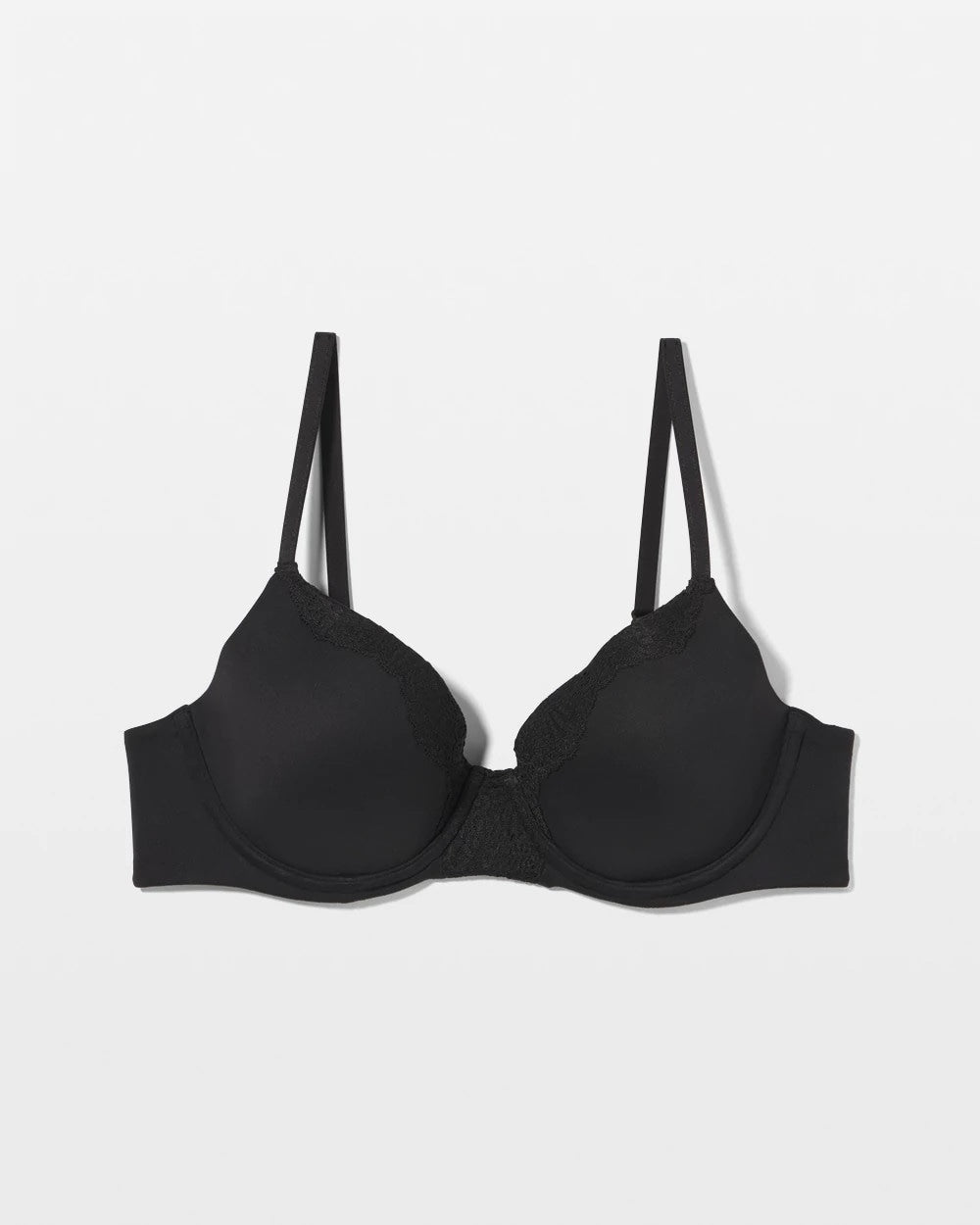 BLACK - Embraceable Perfect Coverage Bra with Crochet Lace