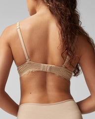 WARM AMBER - Embraceable Demi Bra with Lace Trim