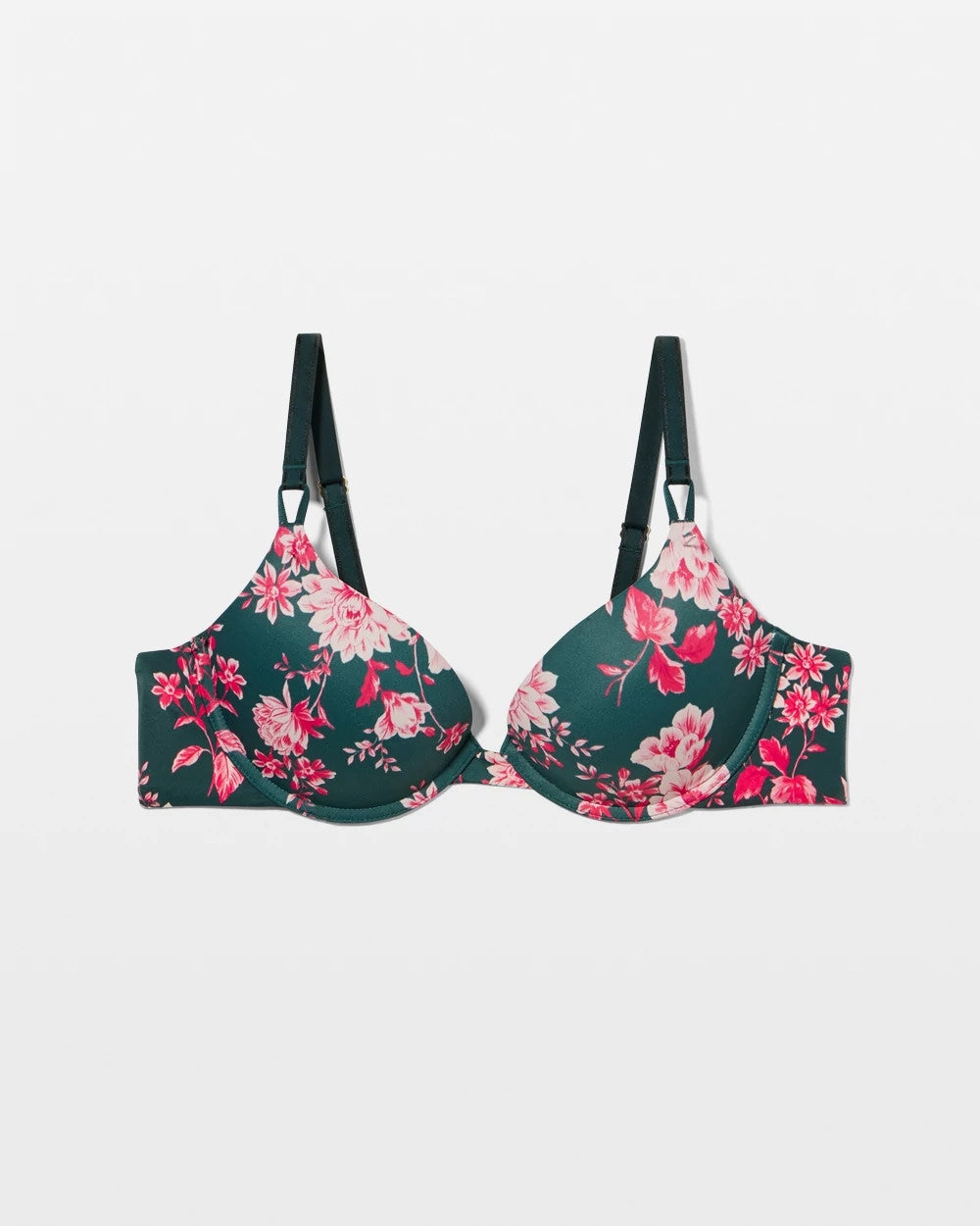 COTTAGE FLORAL MINI GREEN - Push-Up Plunge Bra