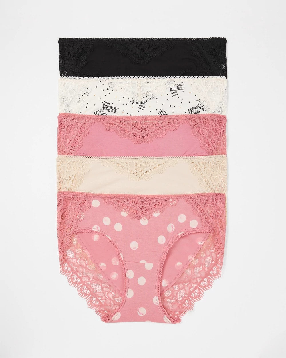 THATS A WRAP MULTI PACK - Lace Hipster 5 Pack