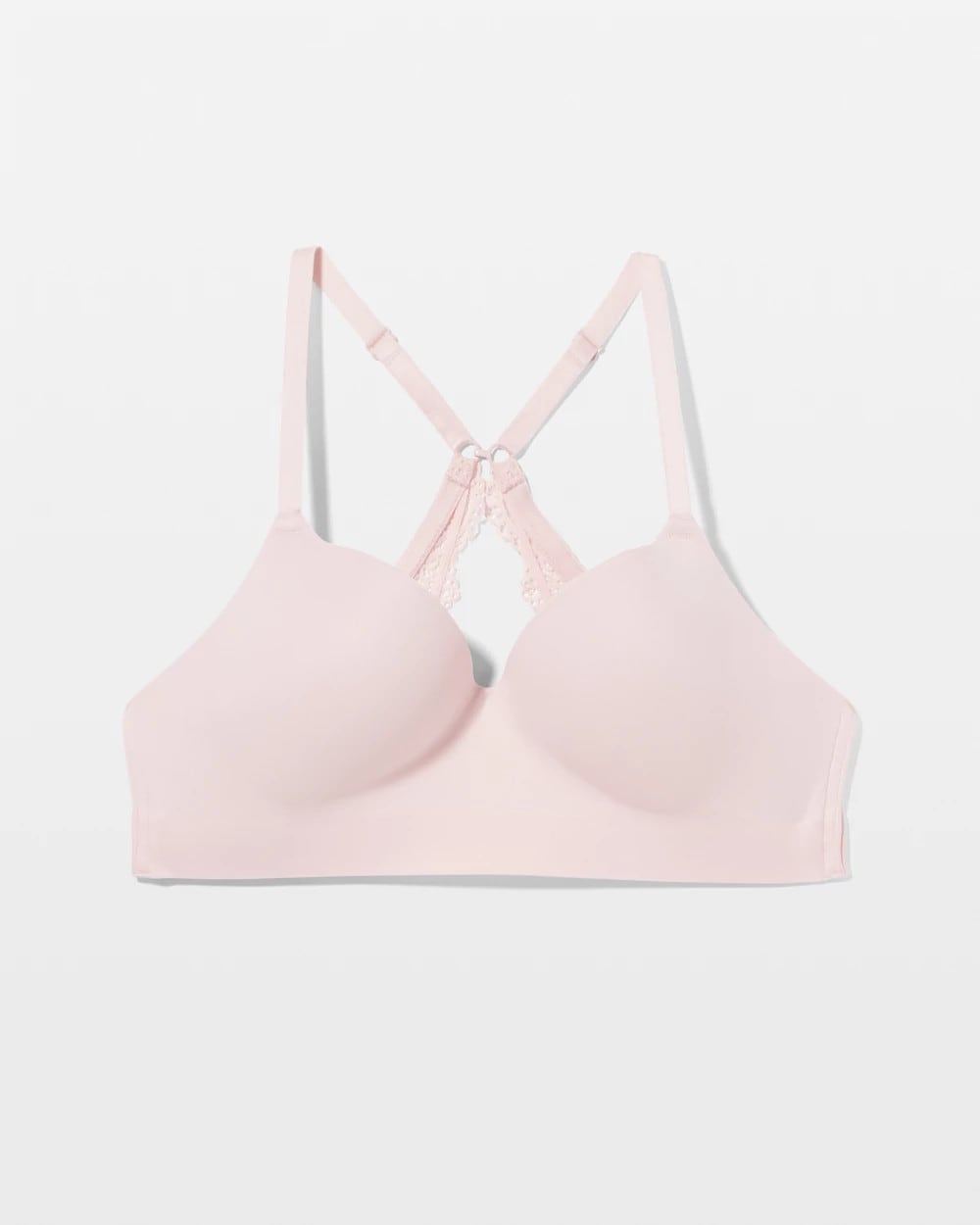 PRETTY PINK - Luxe Wireless Bra with Lace Back