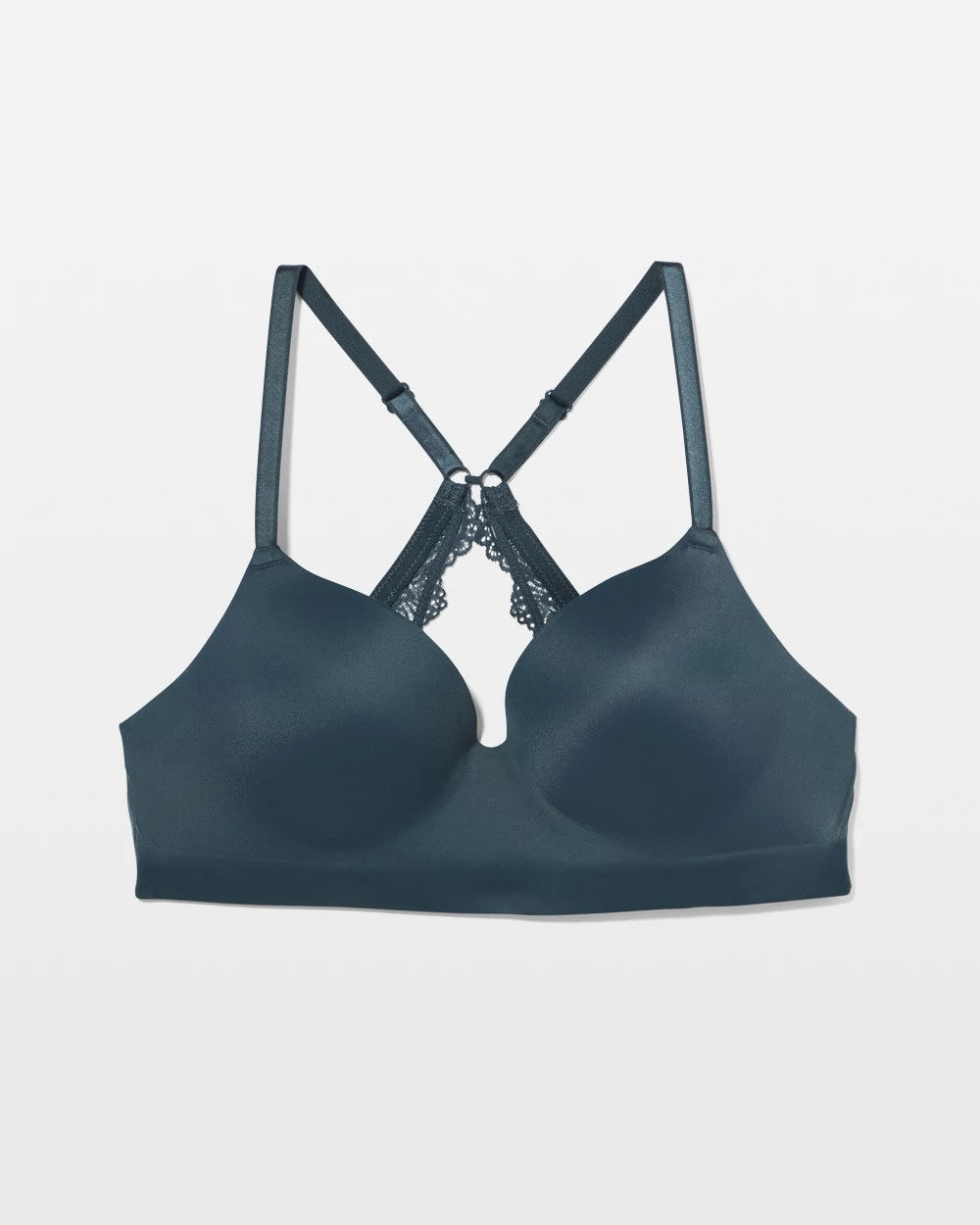 PETROL - Luxe Wireless Bra with Lace Back