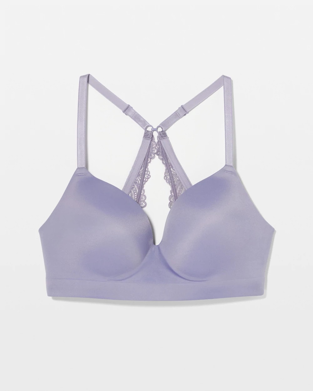 LAVENDER CLOUD - Luxe Wireless Bra with Lace Back