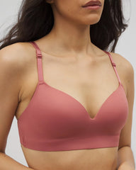 CLAY ROSE - Luxe Wireless Bra with Lace Back