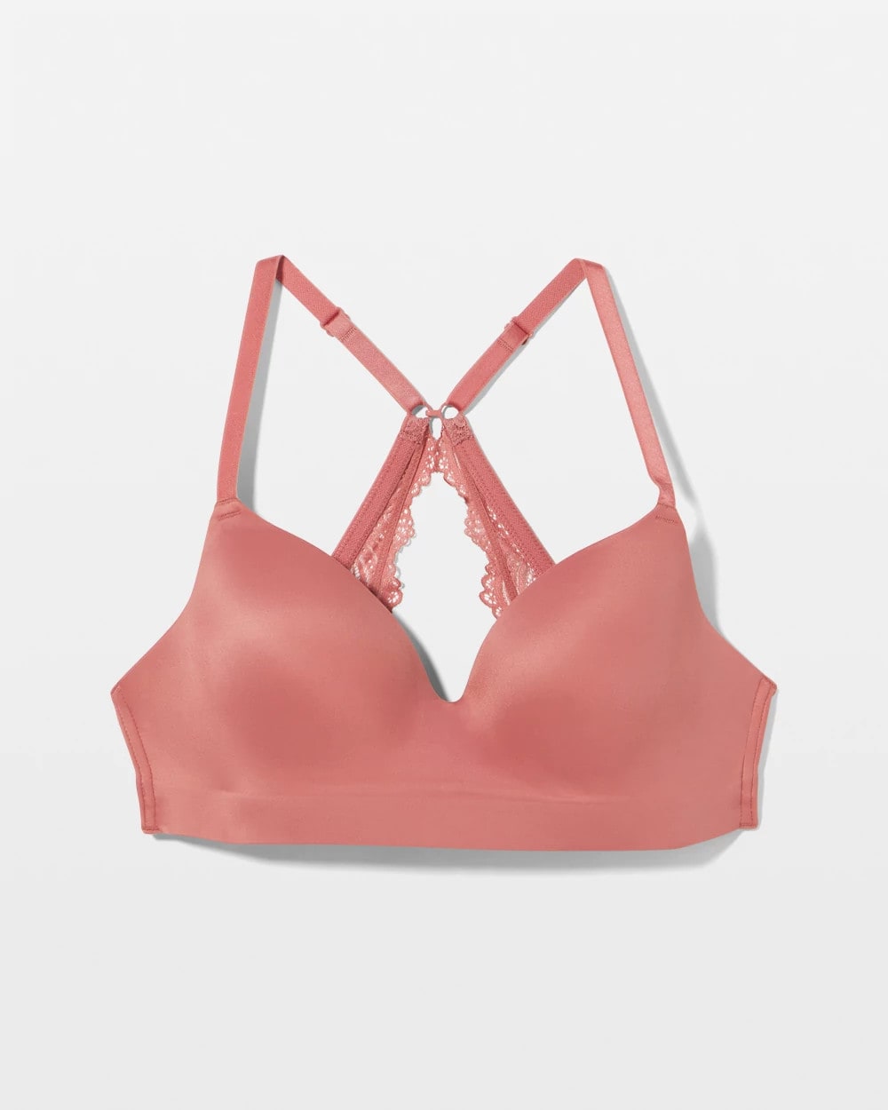 CLAY ROSE - Luxe Wireless Bra with Lace Back