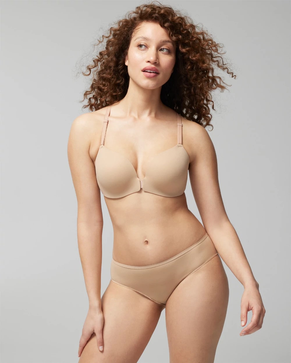 WARM AMBER - Front-Close Racerback Bra