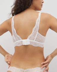 OPTIC WHITE - Crochet Lace Bralette