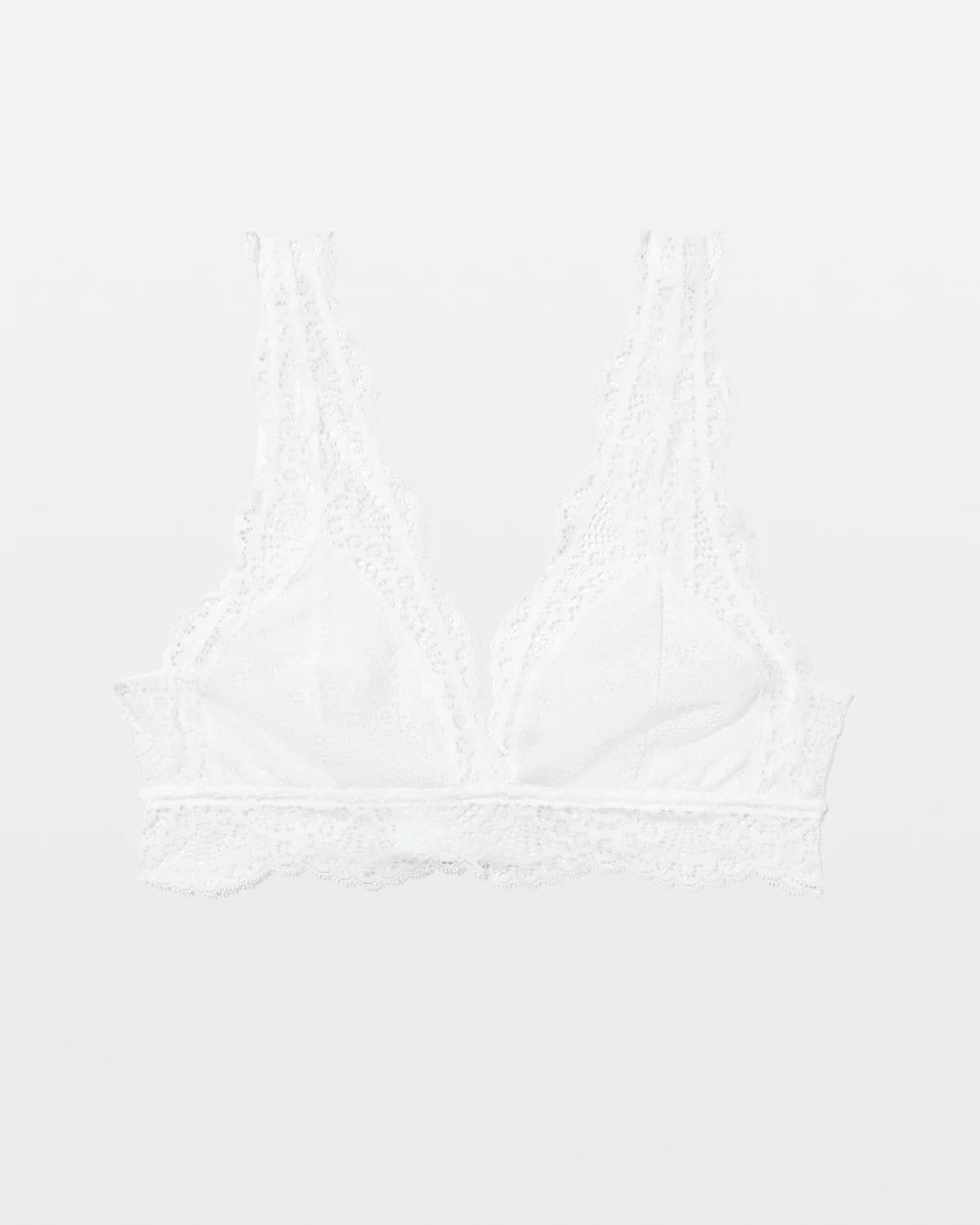OPTIC WHITE - Crochet Lace Bralette