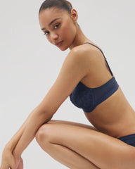 NIGHTFALL NAVY - Perfect Coverage Bra with Lace