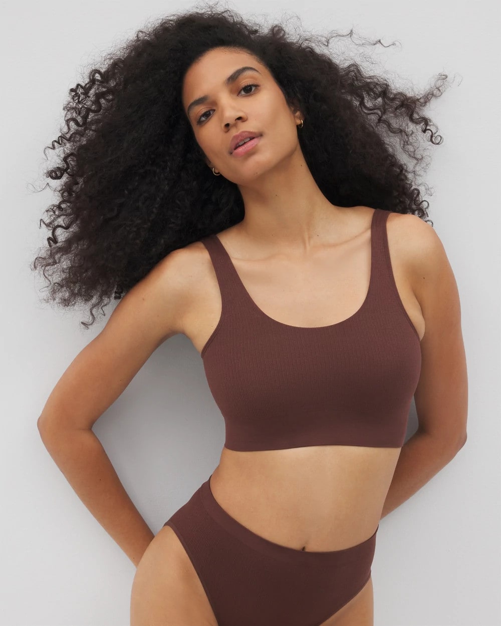 MOCHA - Seamless Rib Bralette