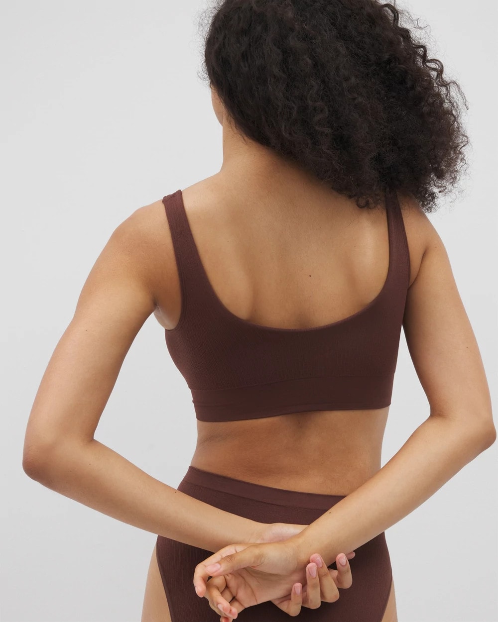 MOCHA - Seamless Rib Bralette