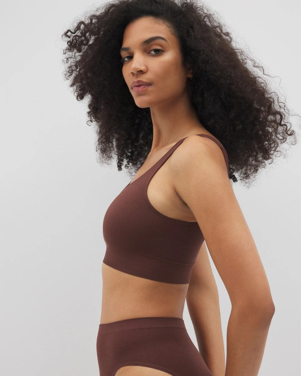 MOCHA - Seamless Rib Bralette