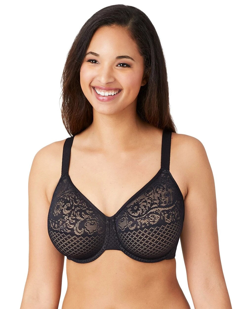 BLACK - Visual Effects 1 Inch Minimizer Bra