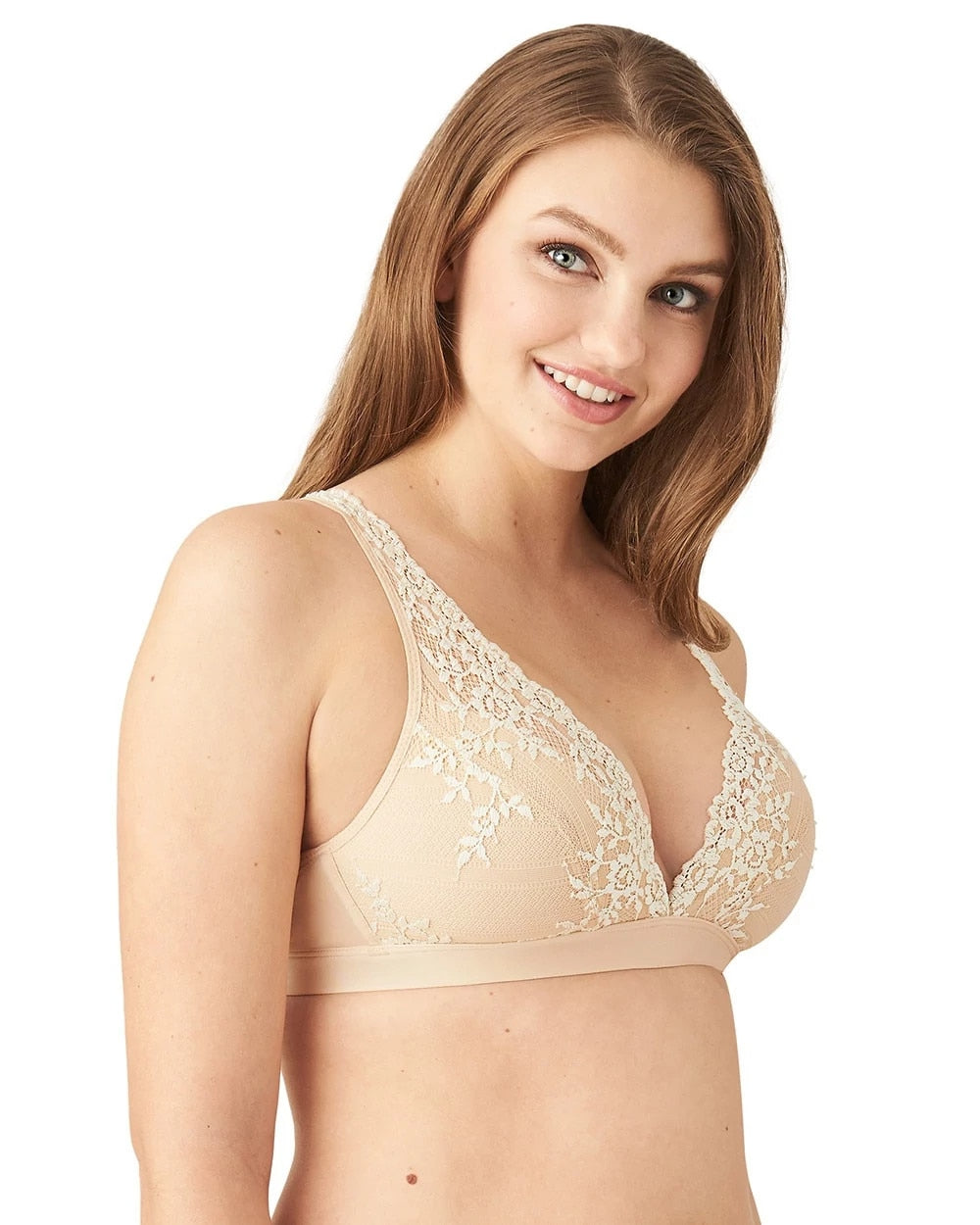 NATURALLY NUDE/IVORY - Embrace Lace Soft Cup Bra