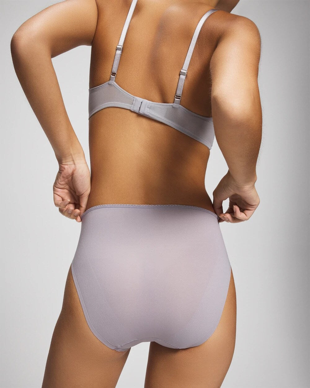 MOONSTONE - High-Leg Panty with Sensuous Embroidery