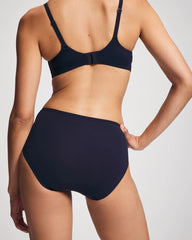 NIGHTFALL NAVY - Cotton High Leg Panty
