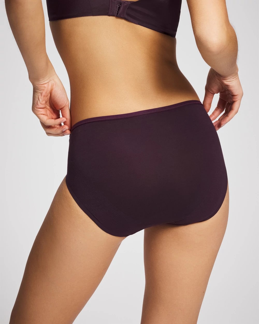 PLUM PERFECT - Cotton High Leg Panty