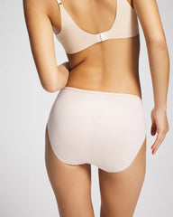 PALE SAND - Cotton High Leg Panty
